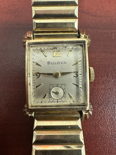 Vintage bulova tank 1951 10k - bulova,